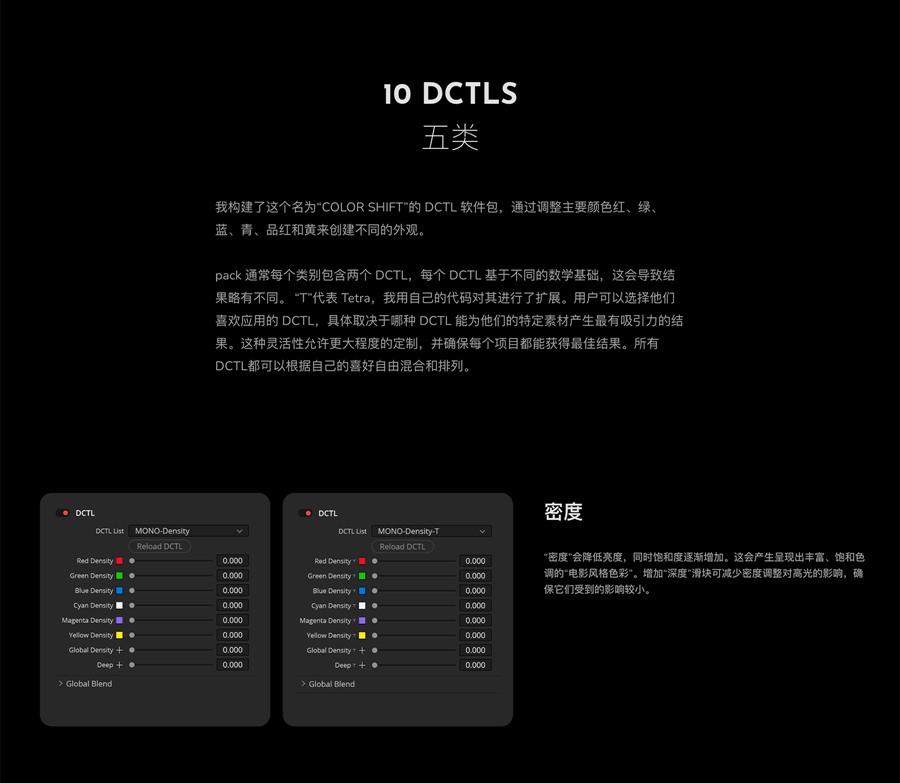 MonoNodes – COLOR SHIFT DCTLS V2 达芬奇DCTL电影胶片模拟单节点调色插件 DaVinci Resolve DCTLS 插件预设 第4张-素材湾丨精选海外优质设计素材资源 MonoNodes – COLOR SHIFT DCTLS V2 达芬奇DCTL电影胶片模拟单节点调色插件 DaVinci Resolve DCTLS 插件预设 sucaiwan.com