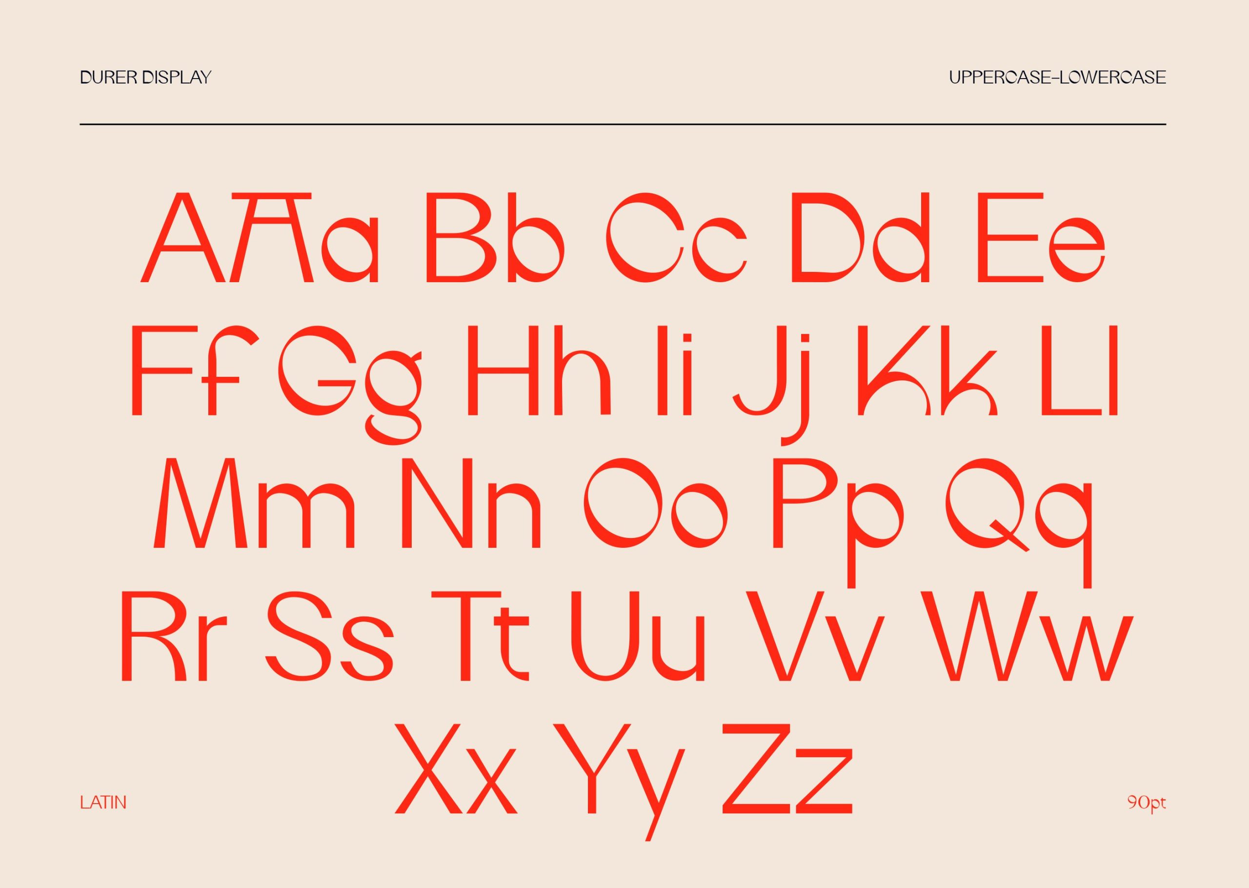 IF Durer Display Font 一种现代艺术柔和曲线精致细节优雅无衬线字体 设计素材 sucaiwan.com