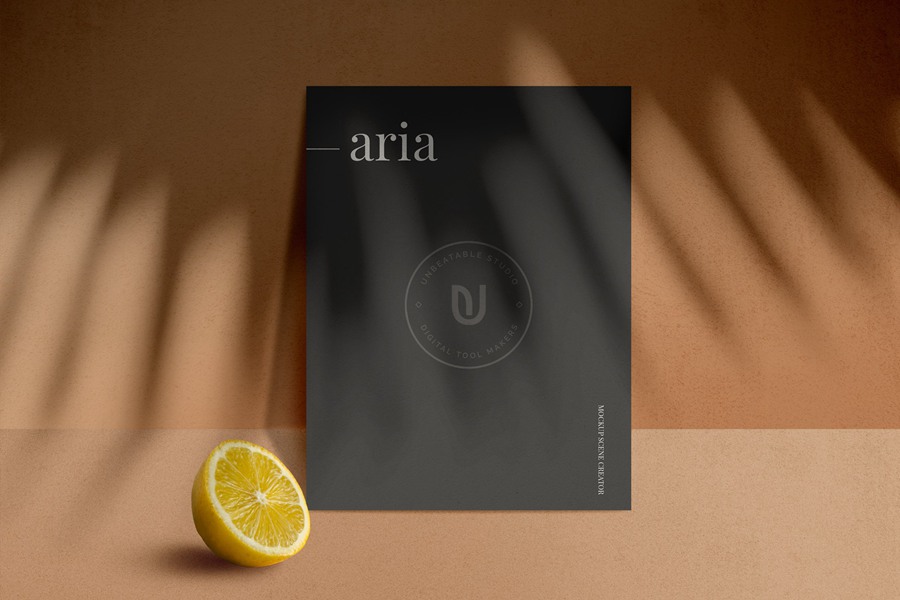 Aria – Mockup Scene Creator 独特模型自然捕捉真实阴影元素效果自定义场景样机 样机素材 sucaiwan.com