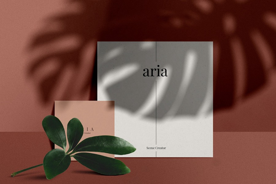 Aria – Mockup Scene Creator 独特模型自然捕捉真实阴影元素效果自定义场景样机 样机素材 sucaiwan.com