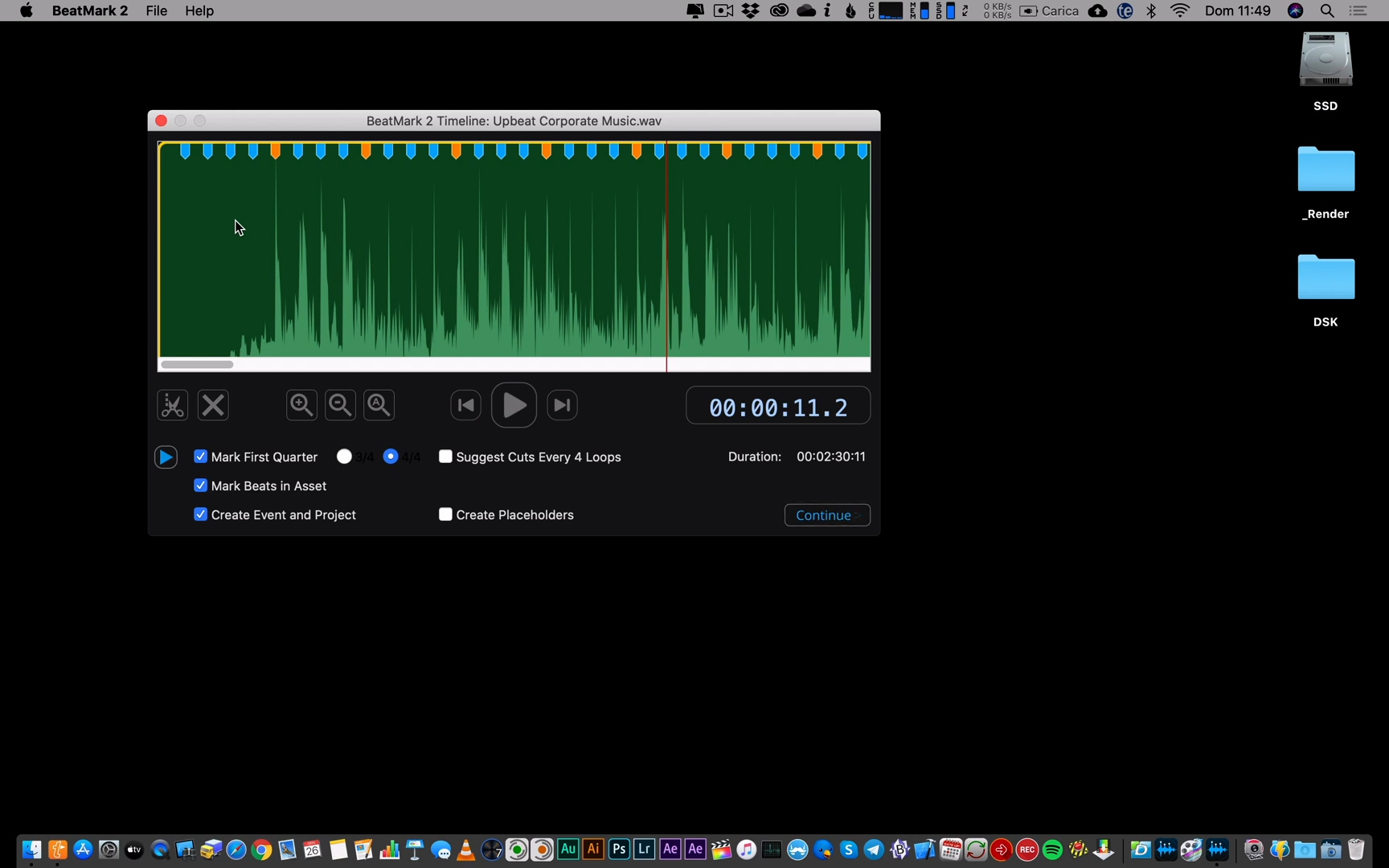 FCPX插件：BeatMark 2音乐节奏鼓点标记工具 支持Mac intel + M芯片 插件预设 sucaiwan.com