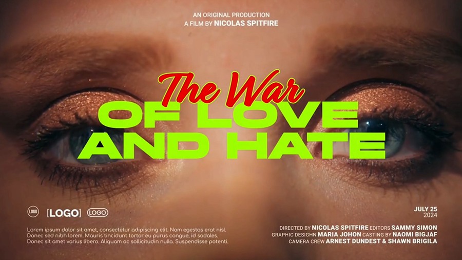 AE模板：Cinematic Vibes 6个极简主义时尚电影美学海报片头或片尾4K标题字幕 插件预设 sucaiwan.com