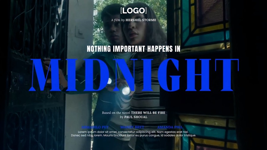 AE模板：Cinematic Vibes 6个极简主义时尚电影美学海报片头或片尾4K标题字幕 插件预设 sucaiwan.com