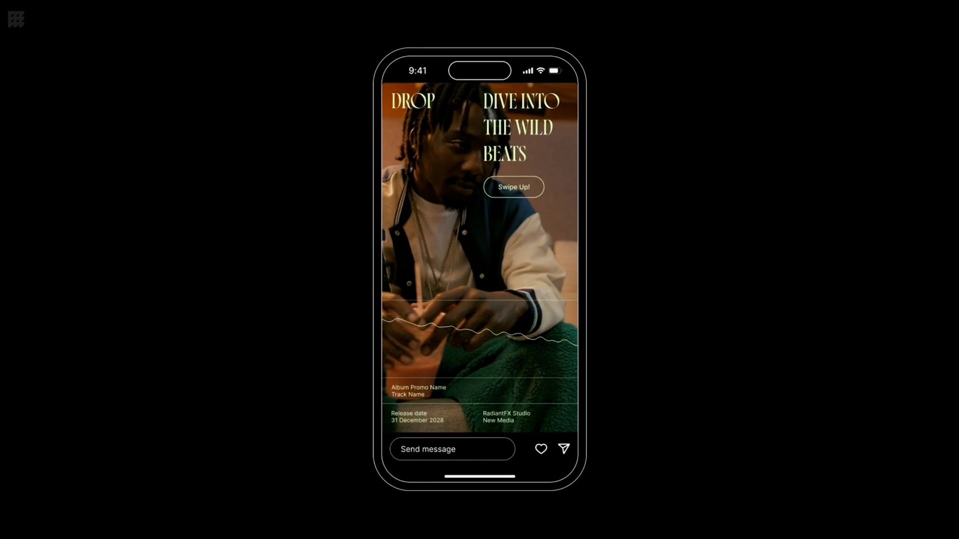 AE模板：Drop Audio Visualizer 时尚嘻哈风MV视频排版音频均衡器动画Instagram抖音视频号新媒体动画 插件预设 sucaiwan.com