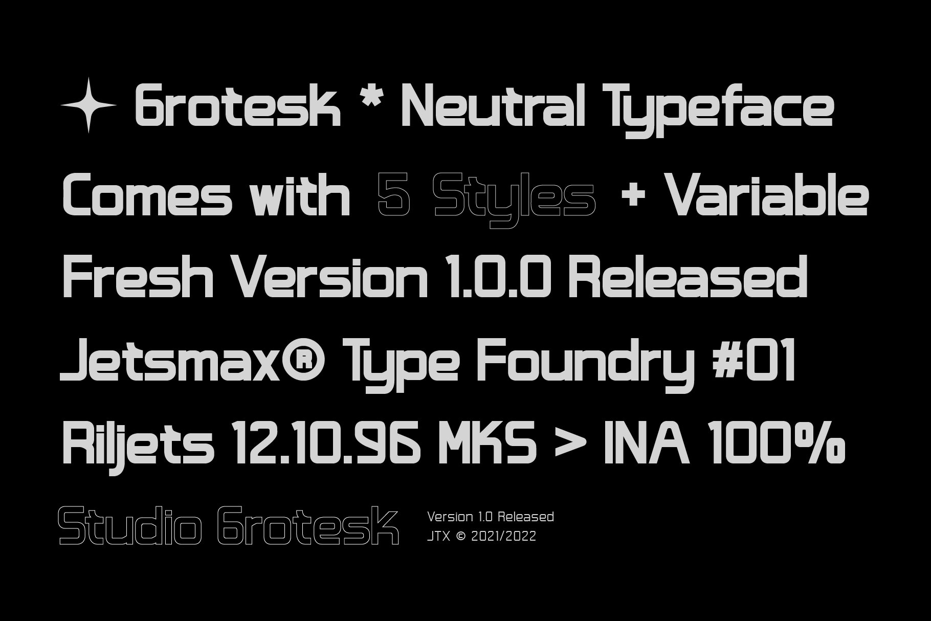 Studio Grotesk – Modern Typeface 赛博未来感现代无衬线时尚平面设计贴纸字体 设计素材 第6张-素材湾丨精选海外优质设计素材资源 Studio Grotesk – Modern Typeface 赛博未来感现代无衬线时尚平面设计贴纸字体 设计素材 sucaiwan.com