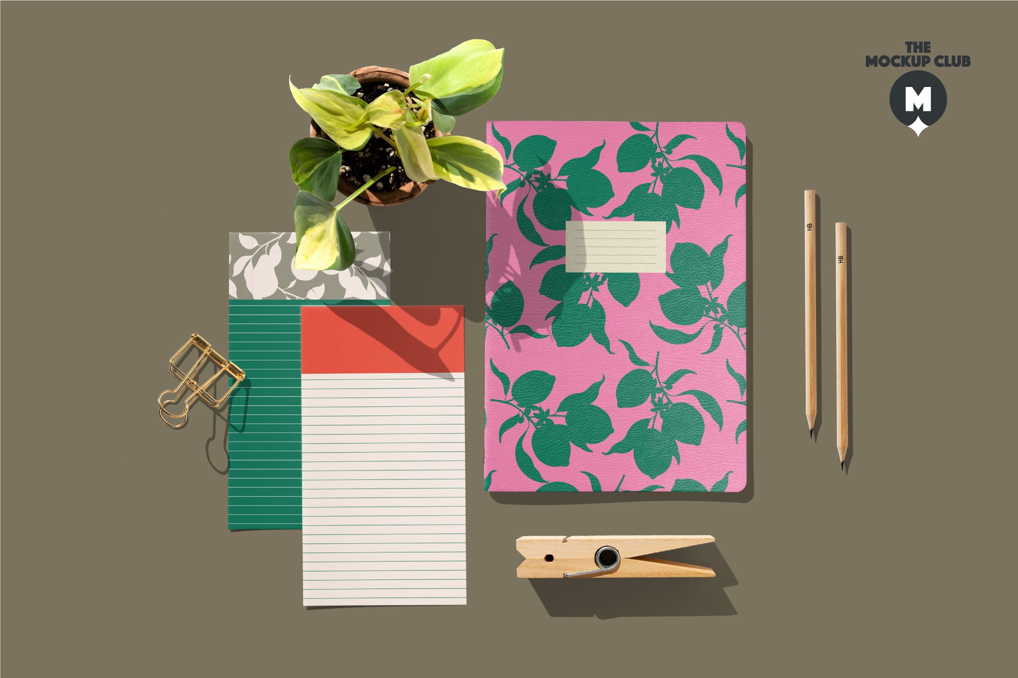 STATIONERY/NOTEBOOK MOCKUPS 文具/笔记本产品样机模型 样机素材 sucaiwan.com