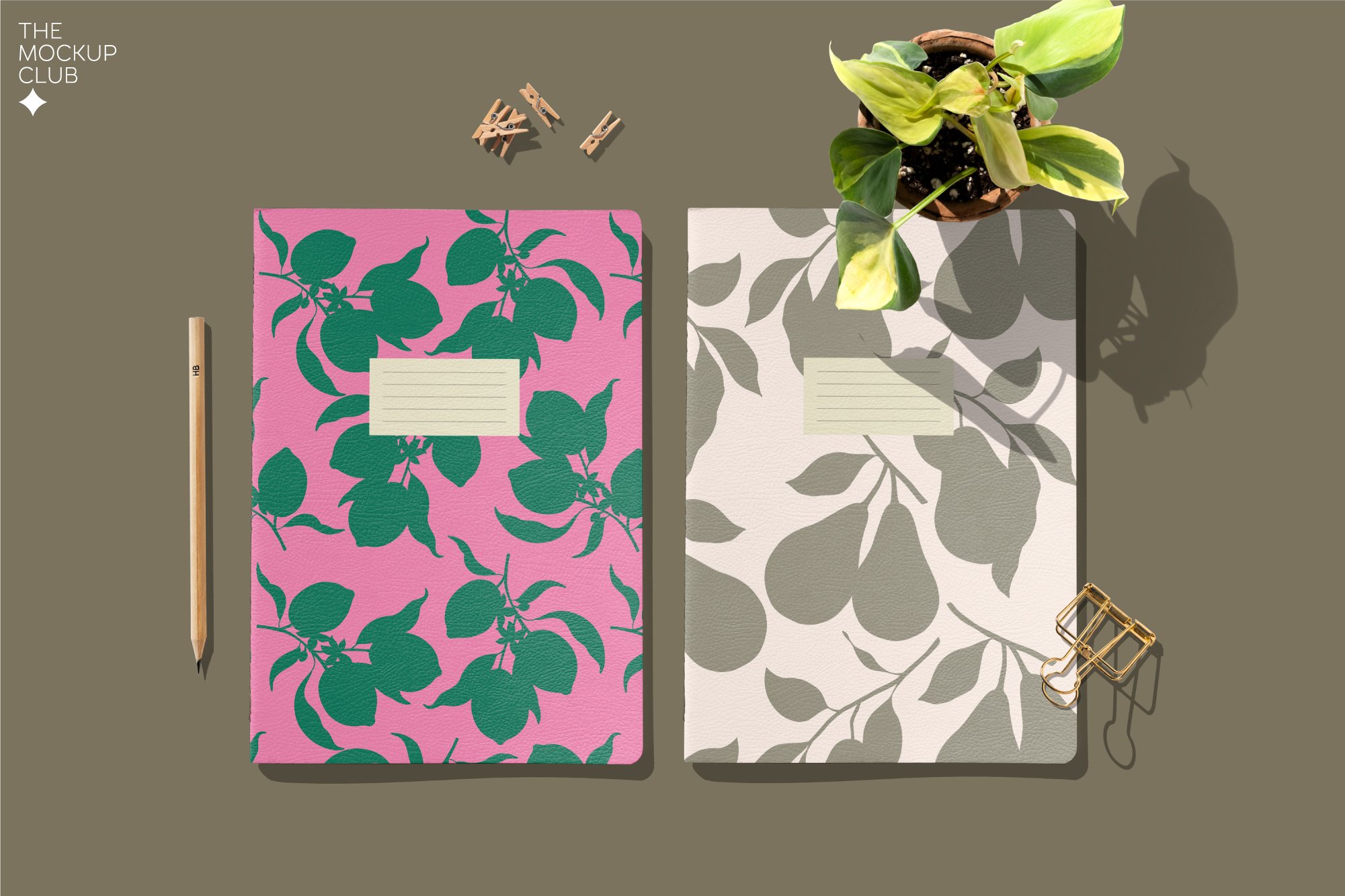 STATIONERY/NOTEBOOK MOCKUPS 文具/笔记本产品样机模型 样机素材 sucaiwan.com