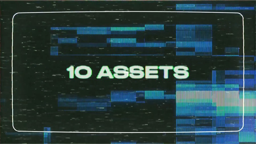 FCPX插件/PR/AE模板：10种4K复古VHS故障抖动扭曲转场过渡效果 VHS Transitions 影视音频 sucaiwan.com