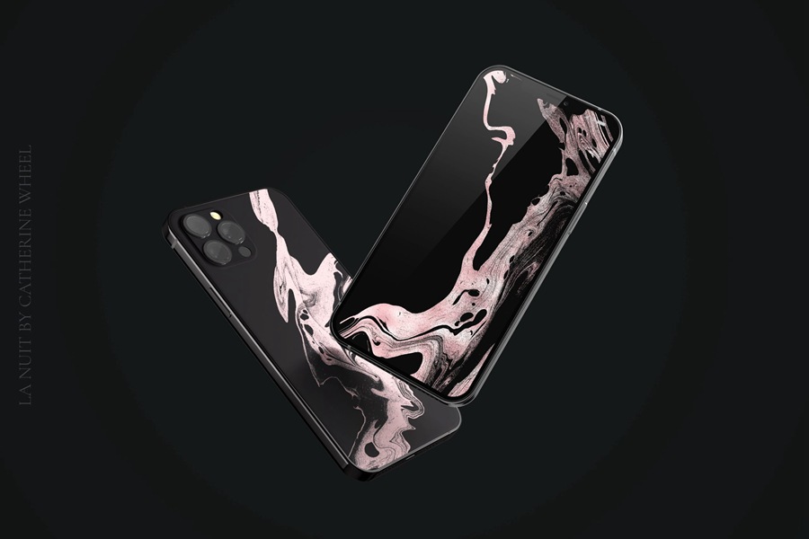 58张奢华黑金金色波浪优雅永恒纹理背景 La Nuit Rose Gold Textures 图片素材 sucaiwan.com