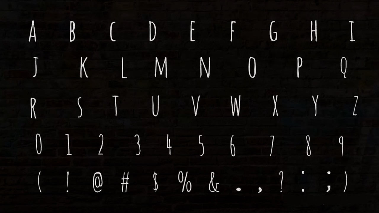 4K 手绘涂鸦创意标题字母表数字和符号动画 Hand Drawn Scribble Alphabet – AE模板 + FCPX插件 影视音频 sucaiwan.com