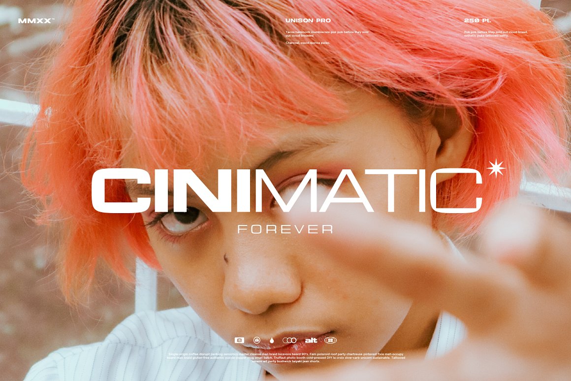 Type Juice 视觉美学优雅电影标题风格化无衬线字体 Unison Pro 设计素材 第1张-素材湾丨精选海外优质设计素材资源 Type Juice 视觉美学优雅电影标题风格化无衬线字体 Unison Pro 设计素材 sucaiwan.com