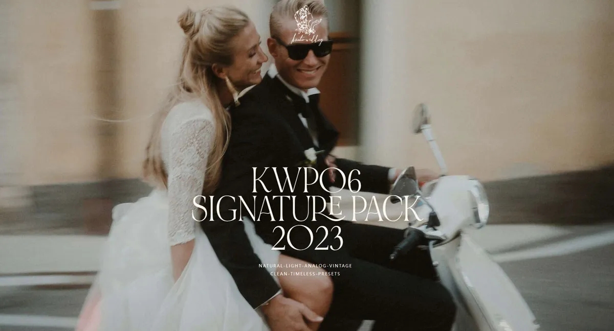 复古风格永恒干净自然人像婚礼摄影LR调色预设 KWP06 SIGNATURE PACK 2023 , sucaiwan.com