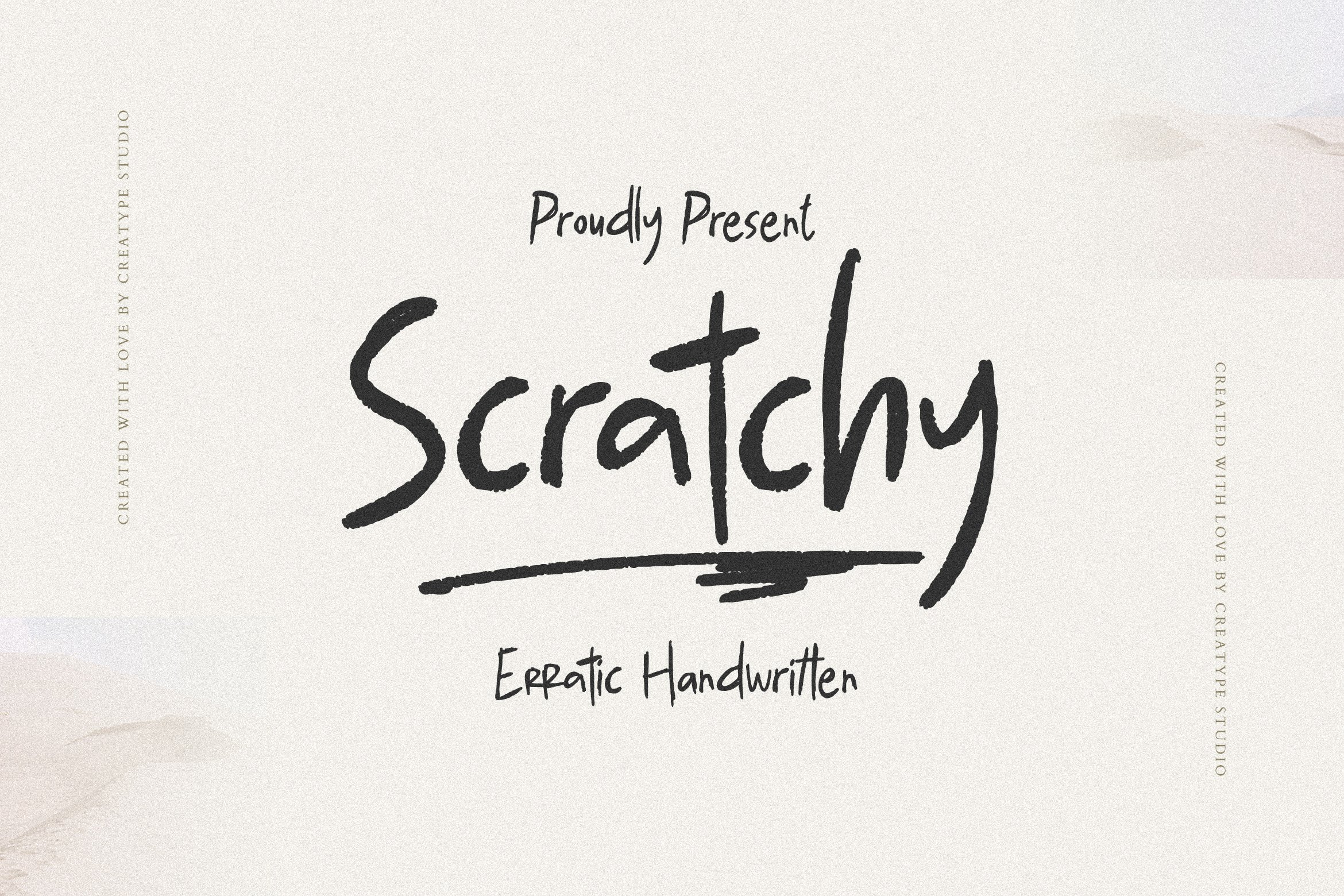 Scratchy Erratic Handwritten 潦草不稳定手写体 设计素材 sucaiwan.com