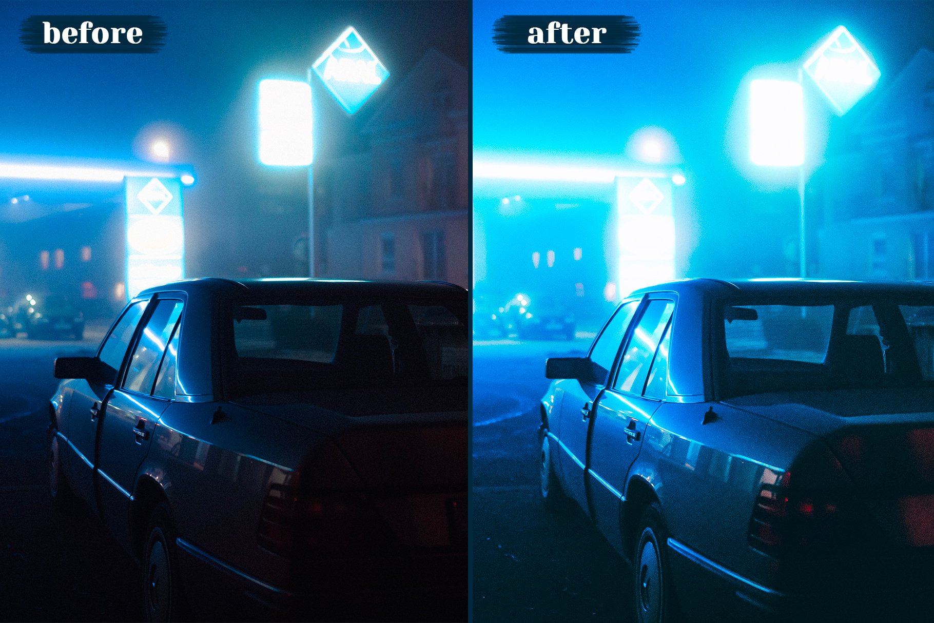Night Lightroom Presets 10个夜间摄影都市扫街人文人像自然摄影和霓虹灯摄影 Lightroom 预设 , sucaiwan.com