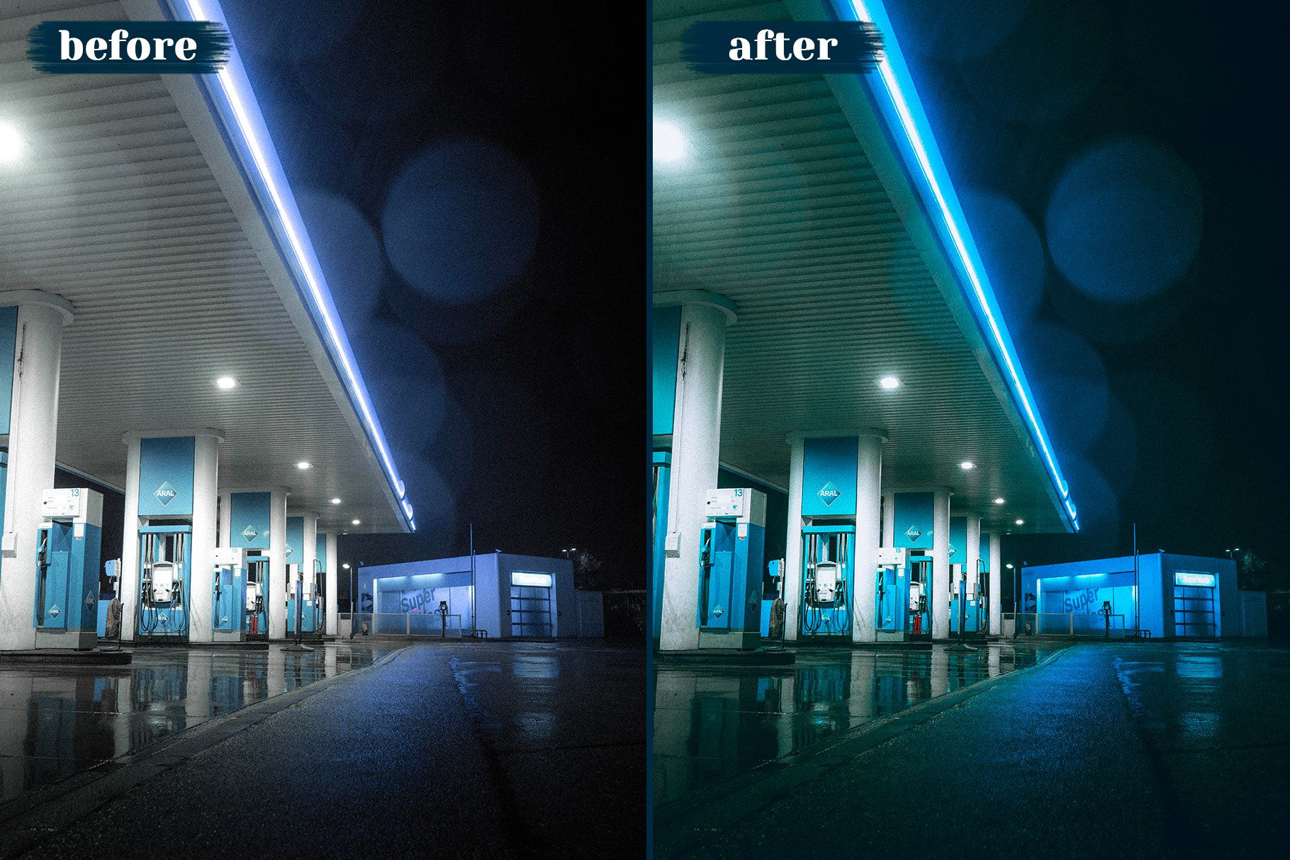 Night Lightroom Presets 10个夜间摄影都市扫街人文人像自然摄影和霓虹灯摄影 Lightroom 预设 , sucaiwan.com