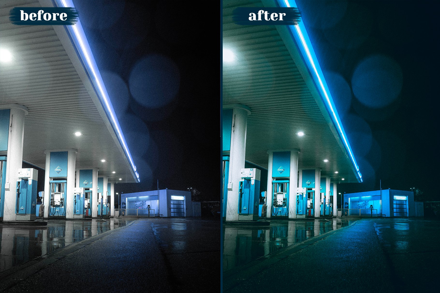Night Lightroom Presets 10个夜间摄影都市扫街人文人像自然摄影和霓虹灯摄影 Lightroom 预设 , sucaiwan.com