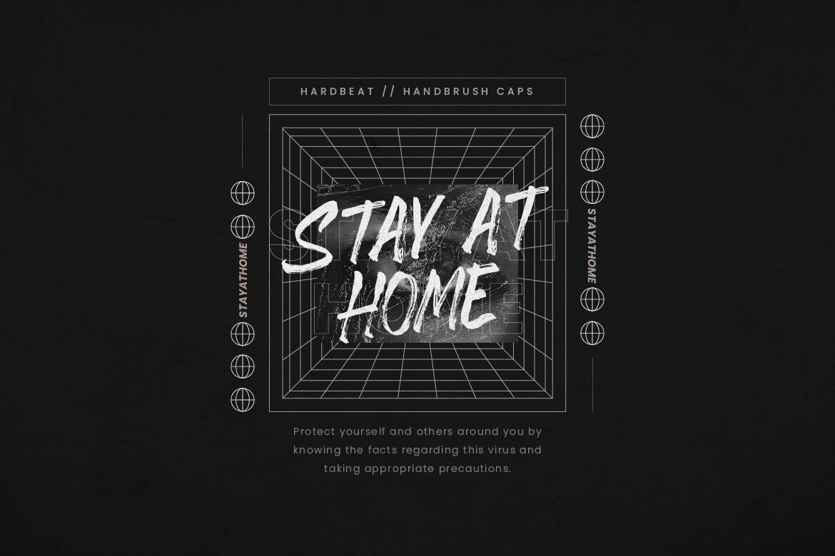 THEHUNGRYJPEG 独特毛笔触感连字飞溅纹理海报封面英文字体 Hardbeat 设计素材 第4张-素材湾丨精选海外优质设计素材资源 THEHUNGRYJPEG 独特毛笔触感连字飞溅纹理海报封面英文字体 Hardbeat 设计素材 sucaiwan.com