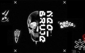 Studio Innate 野蛮主义赛博朋克风格英文字体包 Neo Brute
