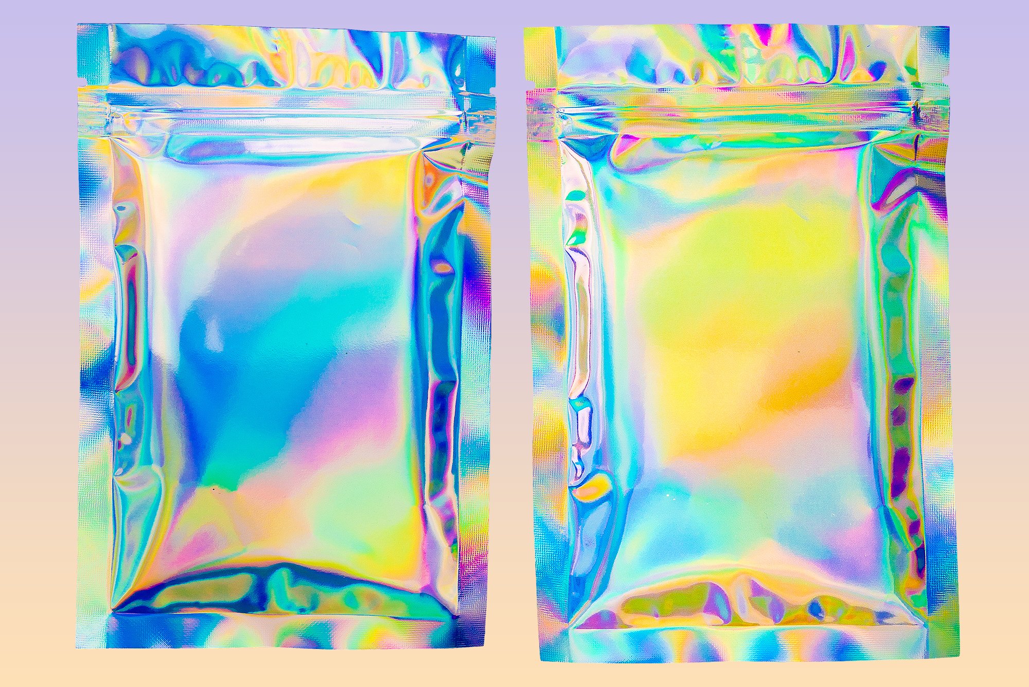 HOLO 新潮全息霓虹艺术包装设计高分辨透明塑料袋PSD模板+PNG素材 样机素材 第5张-素材湾丨精选海外优质设计素材资源 HOLO 新潮全息霓虹艺术包装设计高分辨透明塑料袋PSD模板+PNG素材 样机素材 sucaiwan.com