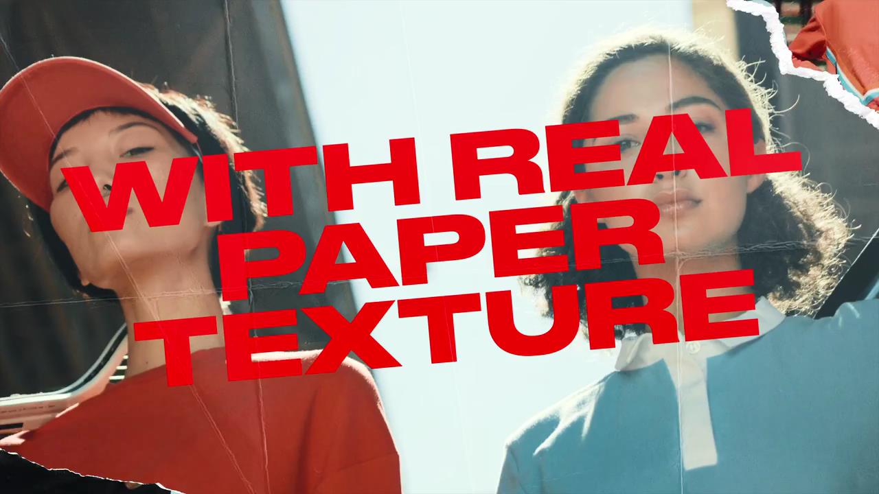 FCPX插件：创意情绪风格快闪拼贴定格动画撕纸转场视觉效果 , sucaiwan.com