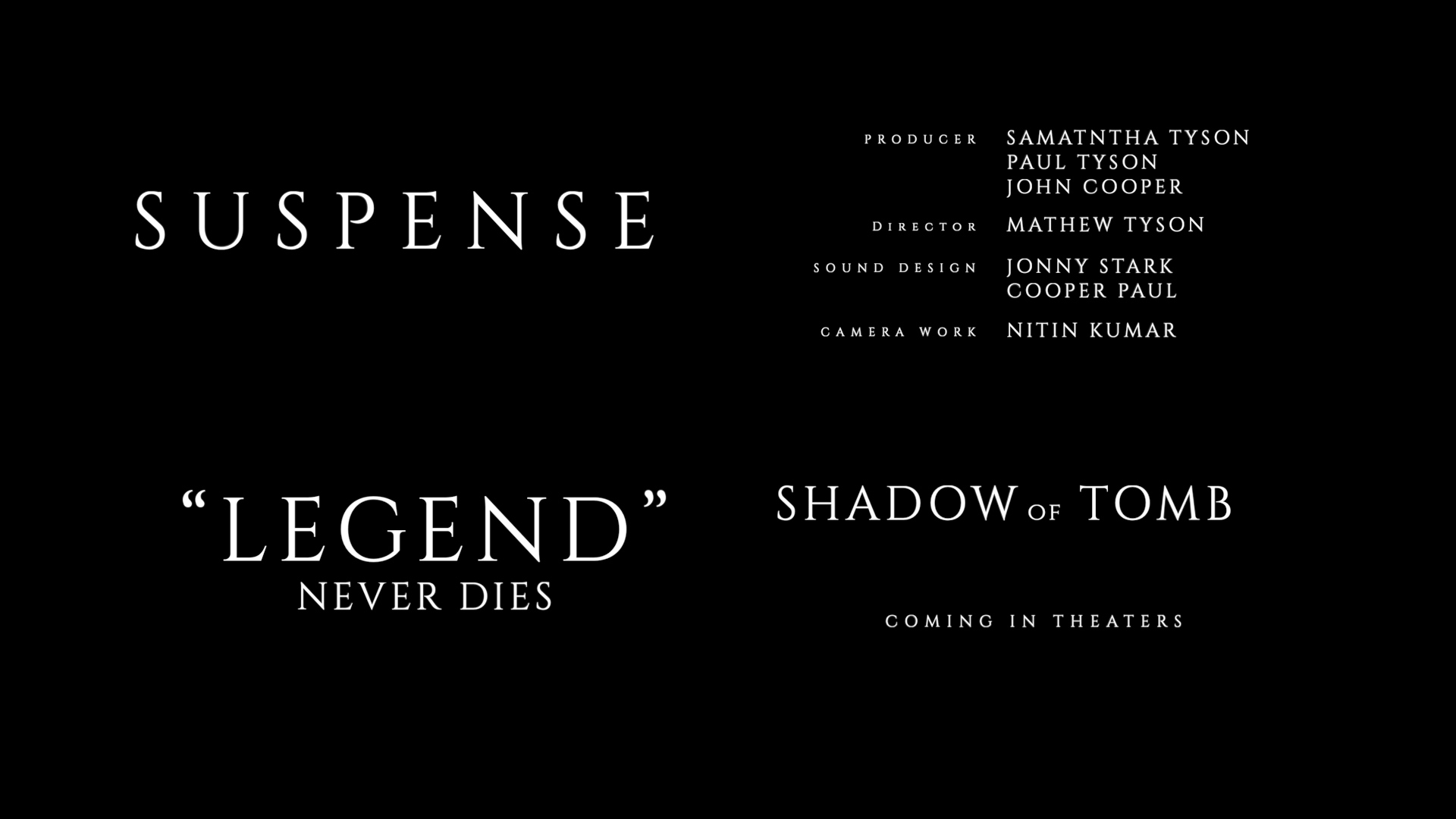 Film Credits Pack V.2 电影创意标题动画设计AE模板 , sucaiwan.com