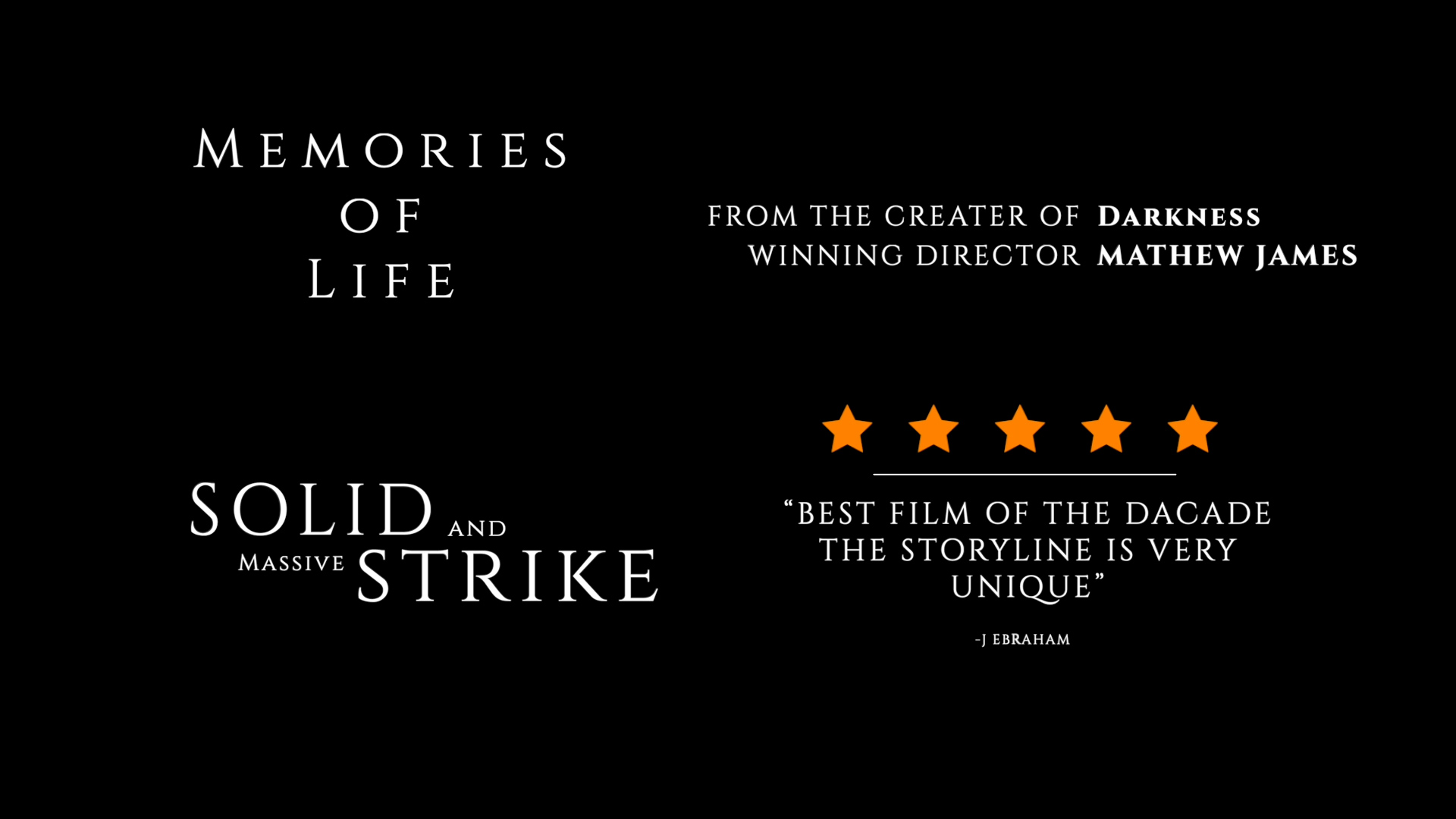 Film Credits Pack V.2 电影创意标题动画设计AE模板 , sucaiwan.com