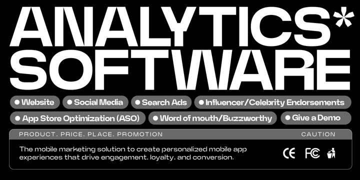 新电源设计美学无衬线英文字体 Neue Power Font 设计素材 sucaiwan.com