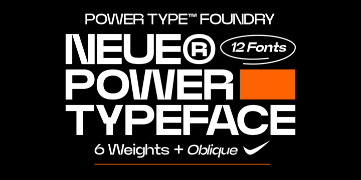 新电源设计美学无衬线英文字体 Neue Power Font 设计素材 sucaiwan.com