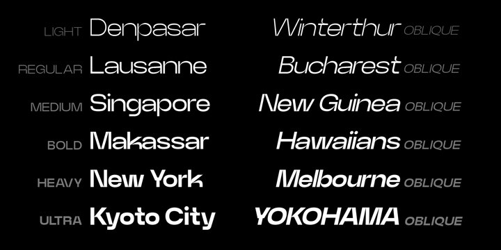 新电源设计美学无衬线英文字体 Neue Power Font 设计素材 sucaiwan.com