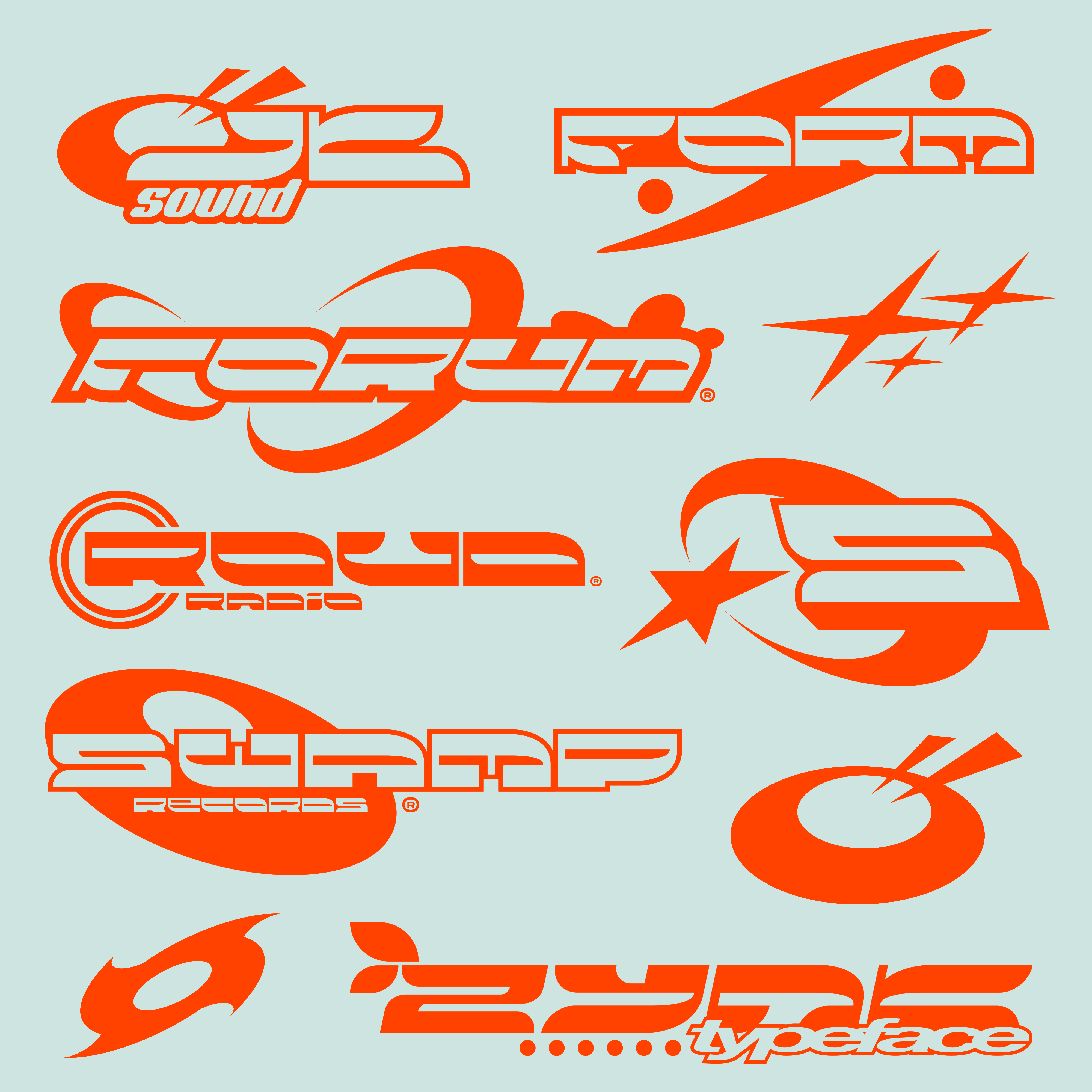HVNTER - 超级字体捆绑包 时髦活力艺术杰作海报字体 MEGA TYPEFACE BUNDLE 设计素材 sucaiwan.com