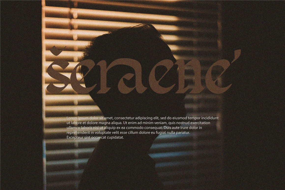 英文字体：哥特式复古品牌海报徽标设计装饰字体安装包 Blackletter Typeface Font , sucaiwan.com