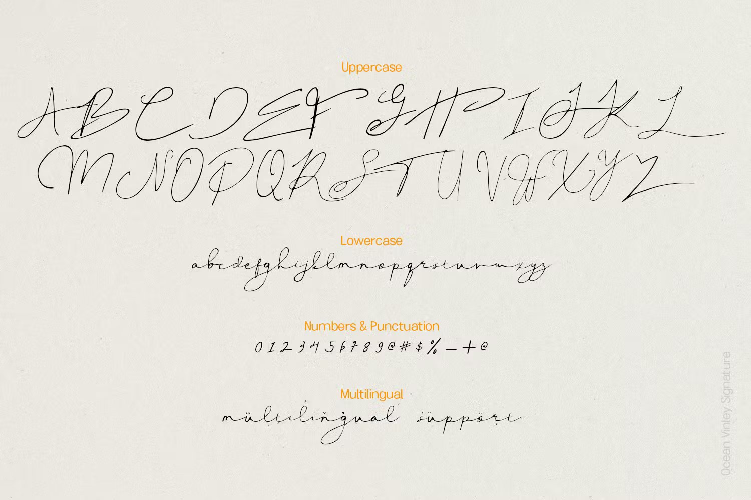 Ocean Vinley Signature 海洋优雅触感签名流畅手写字体 , 第6张-素材湾丨精选海外优质设计素材资源 Ocean Vinley Signature 海洋优雅触感签名流畅手写字体 , sucaiwan.com