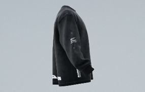 Blender模型:3D水洗质感圆领长袖卫衣动态服装设计展示Blender模型设计套装 3D Long Sleeve Mockup