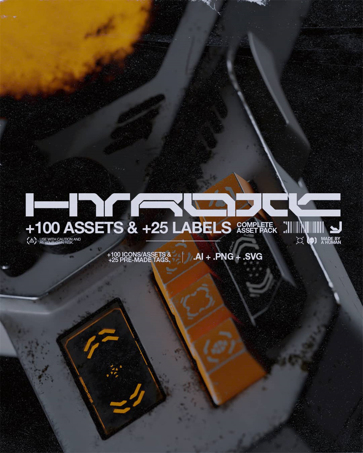 100多个未来赛博朋克科技机能工业风标签SVG/PNG/AI矢量图形排版设计套装 Studio innate - HYROIC 设计素材 第1张-素材湾丨精选海外优质设计素材资源 100多个未来赛博朋克科技机能工业风标签SVG/PNG/AI矢量图形排版设计套装 Studio innate - HYROIC 设计素材 sucaiwan.com