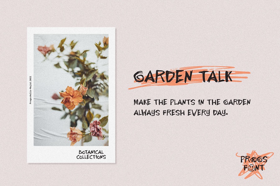 Progs Handwriting 自然逼真大写手写字体 , sucaiwan.com