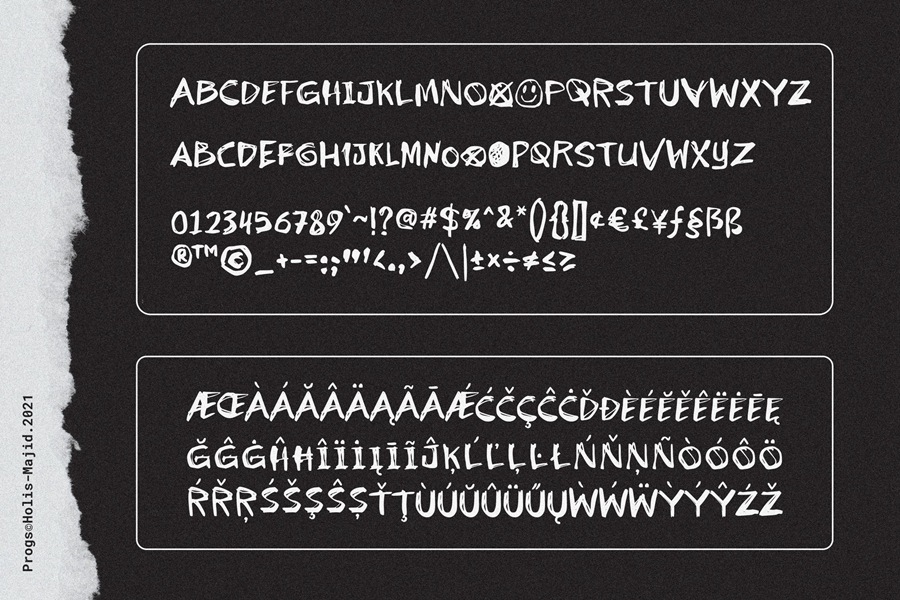 Progs Handwriting 自然逼真大写手写字体 , sucaiwan.com