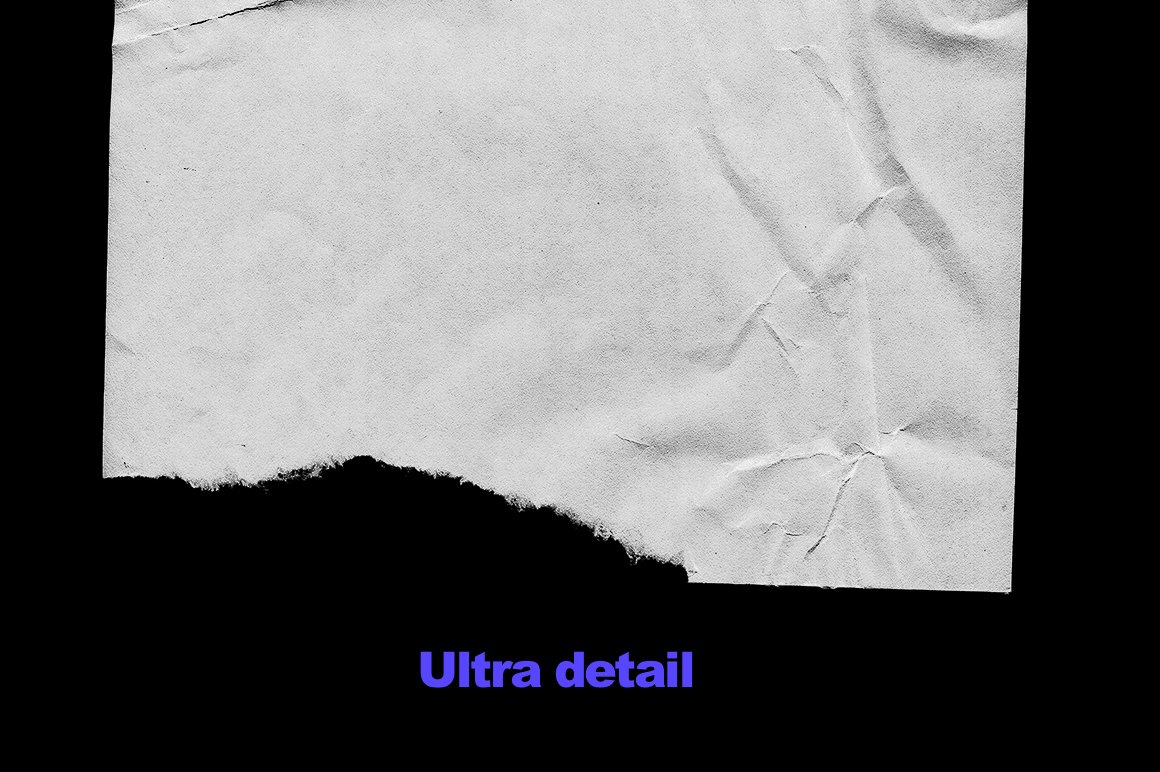 50个复古皱纹纸样机 Wrinkle Paper Mockup Vintage 样机素材 sucaiwan.com