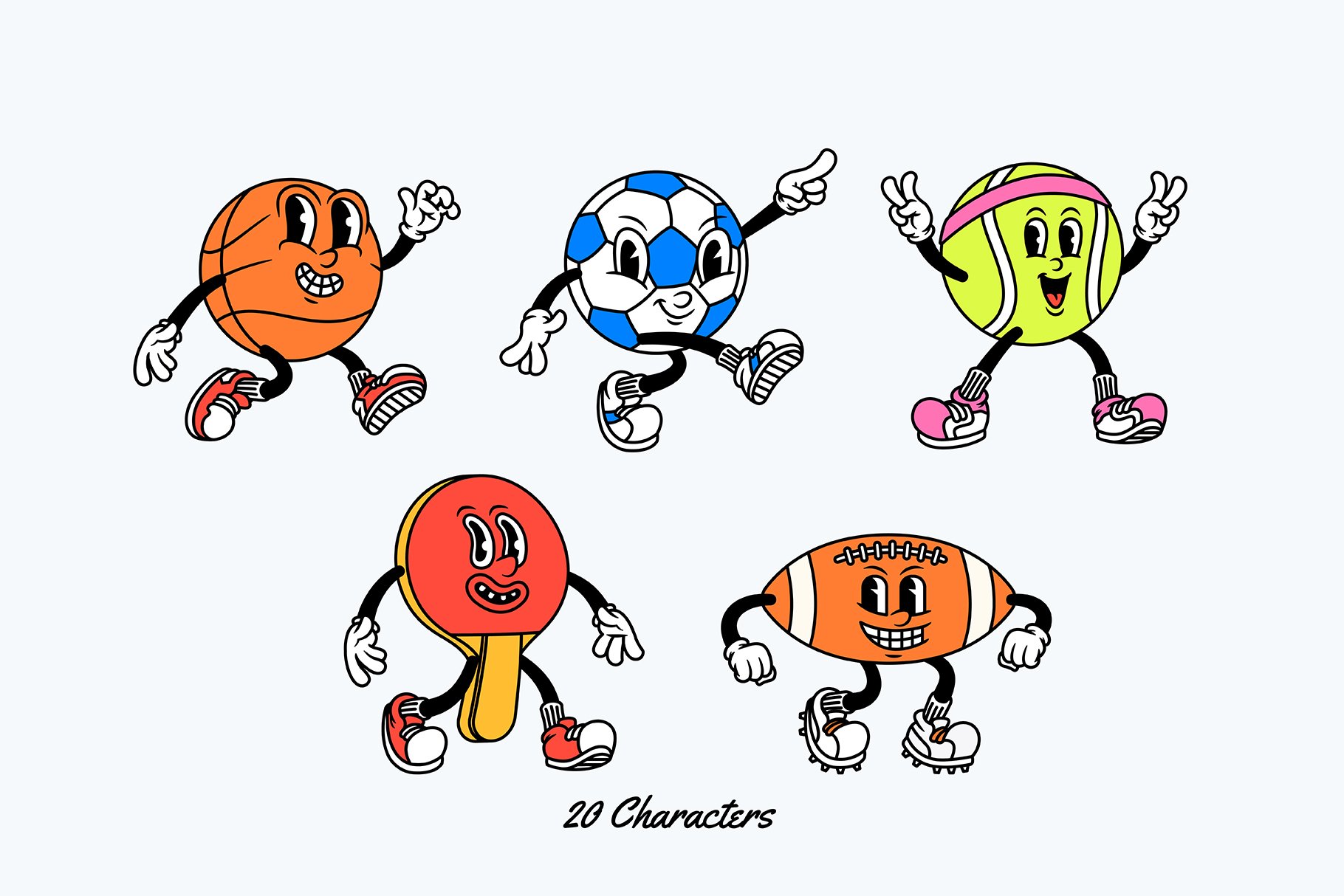 运动卡通人物PSD/PNG/AI矢量设计图形 Sporty Squad Cartoon Characters 图片素材 第3张-素材湾丨精选海外优质设计素材资源 运动卡通人物PSD/PNG/AI矢量设计图形 Sporty Squad Cartoon Characters 图片素材 sucaiwan.com