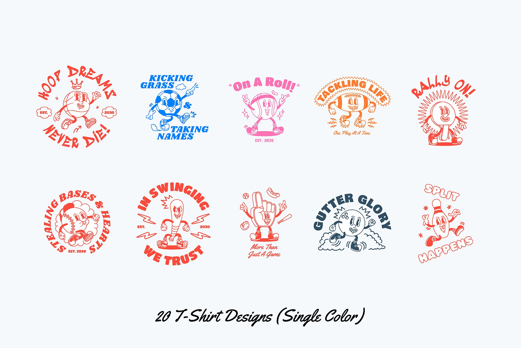 运动卡通人物PSD/PNG/AI矢量设计图形 Sporty Squad Cartoon Characters 图片素材 第8张-素材湾丨精选海外优质设计素材资源 运动卡通人物PSD/PNG/AI矢量设计图形 Sporty Squad Cartoon Characters 图片素材 sucaiwan.com