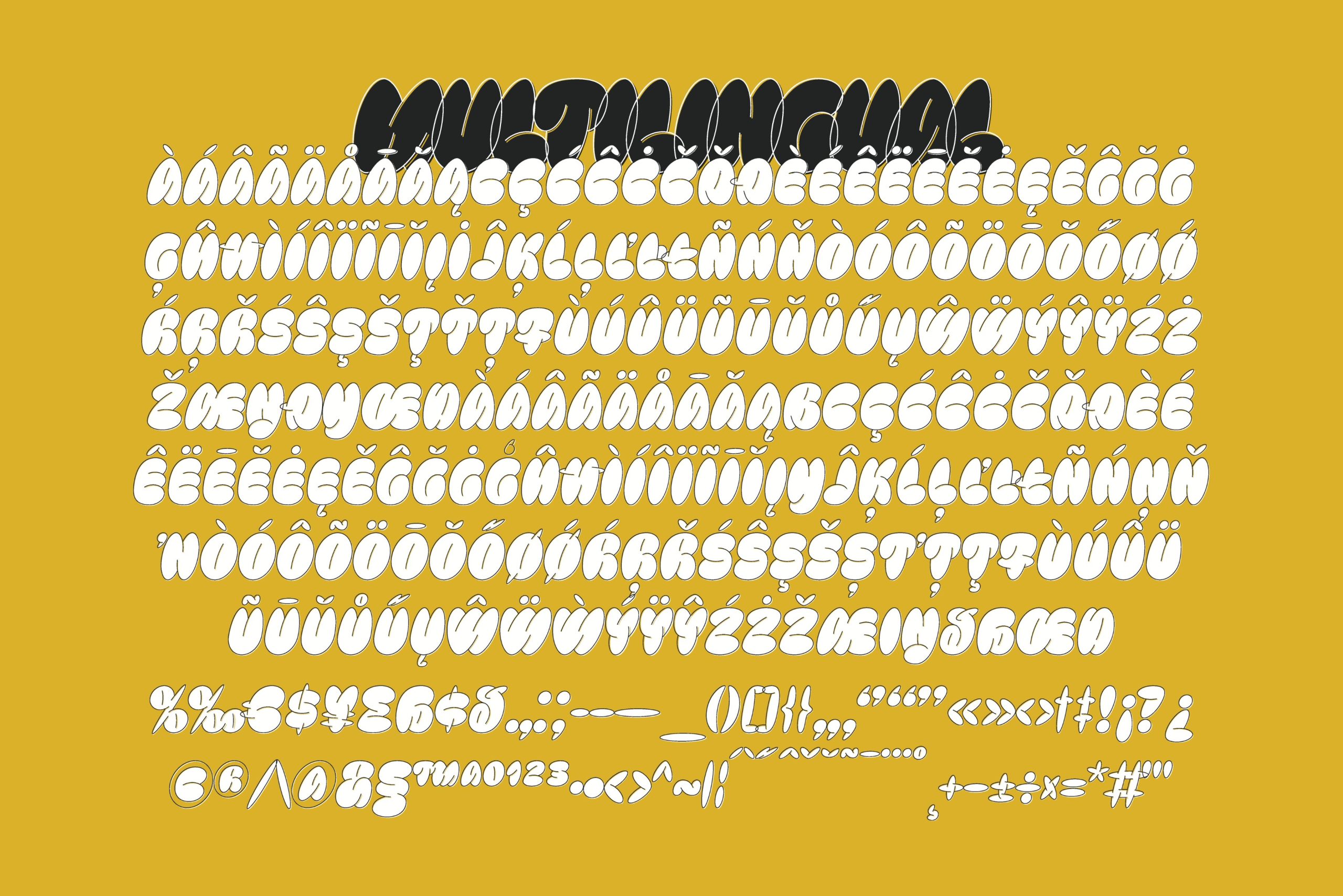 现代独特设计风格趋势涂鸦街头艺术气泡字体 Bulbis – Bubble Font 设计素材 第2张-素材湾丨精选海外优质设计素材资源 现代独特设计风格趋势涂鸦街头艺术气泡字体 Bulbis – Bubble Font 设计素材 sucaiwan.com