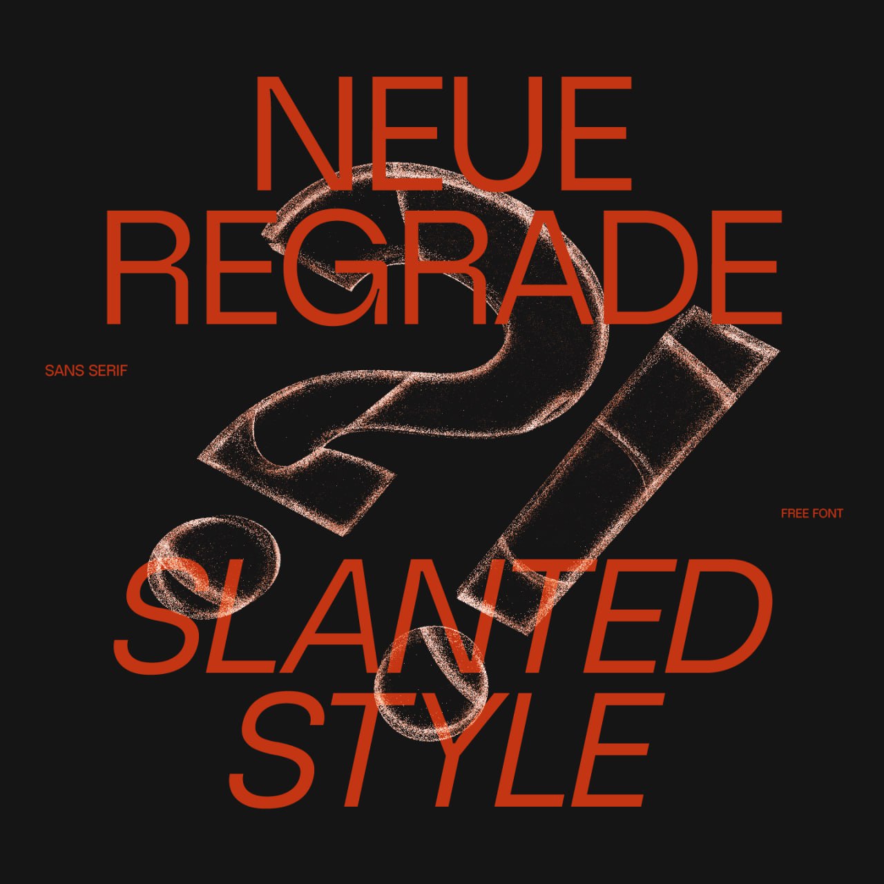 Neue Regrade 时尚无衬线字体，免费可商用 , sucaiwan.com