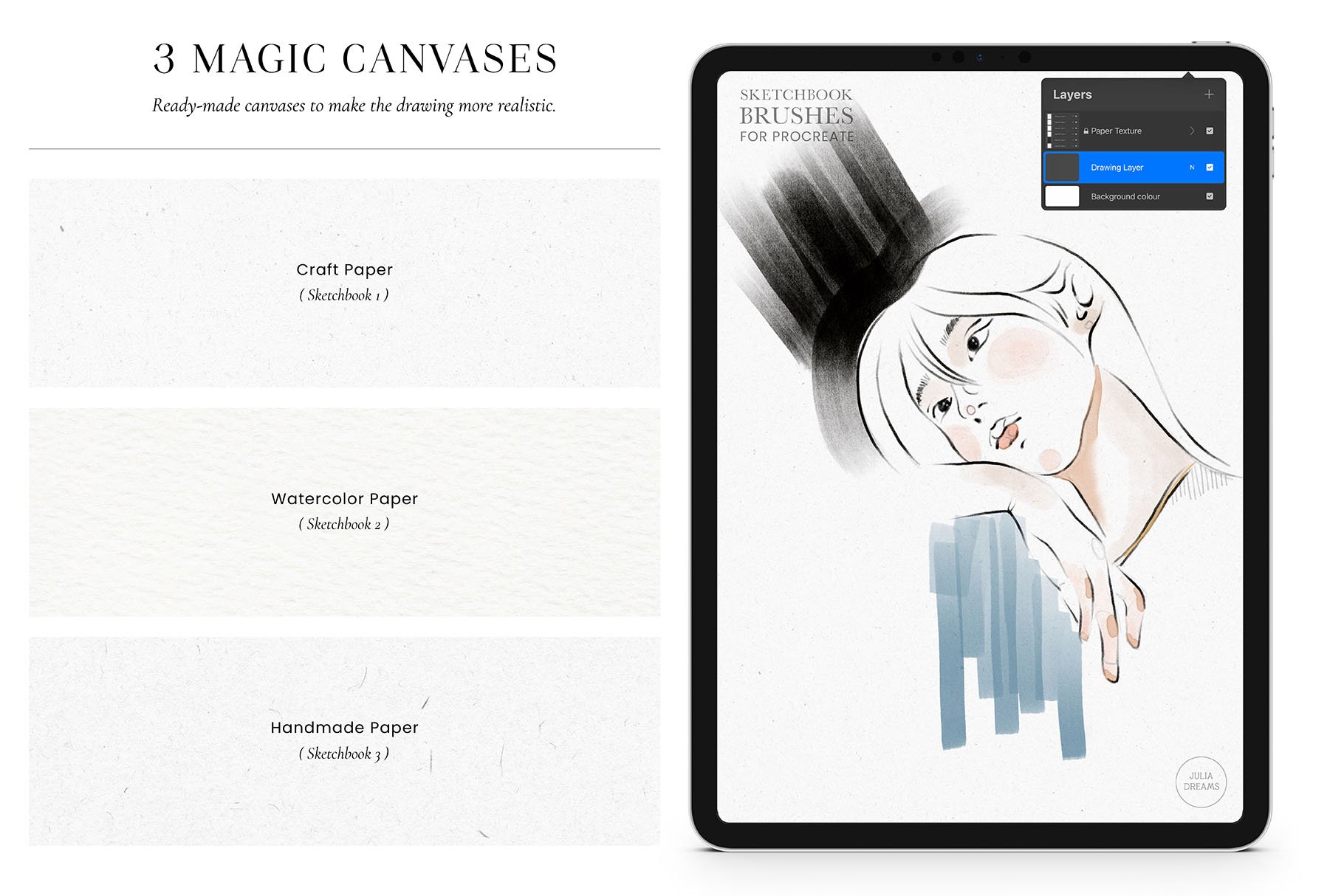 Procreate速写艺术笔刷套装 笔刷资源 sucaiwan.com