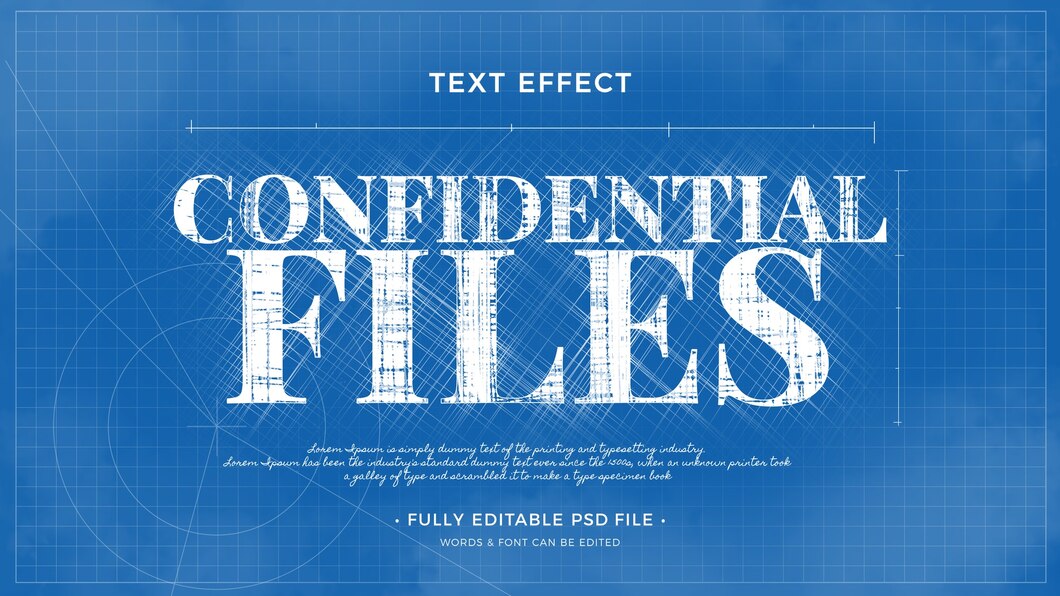 10款蓝图草图文字效果图层样式PSD , sucaiwan.com