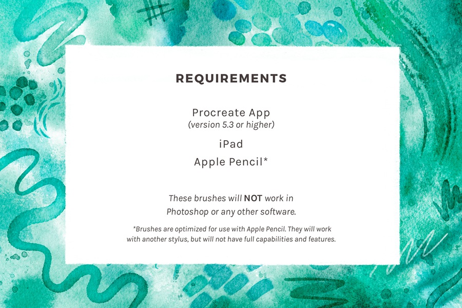 50个真实水彩效果Procreate笔刷套装 , 第12张-素材湾丨精选海外优质设计素材资源 50个真实水彩效果Procreate笔刷套装 , sucaiwan.com