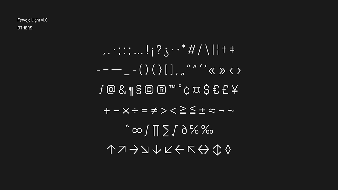 Fervojo现代无衬线英文字体，免费可商用 设计素材 sucaiwan.com