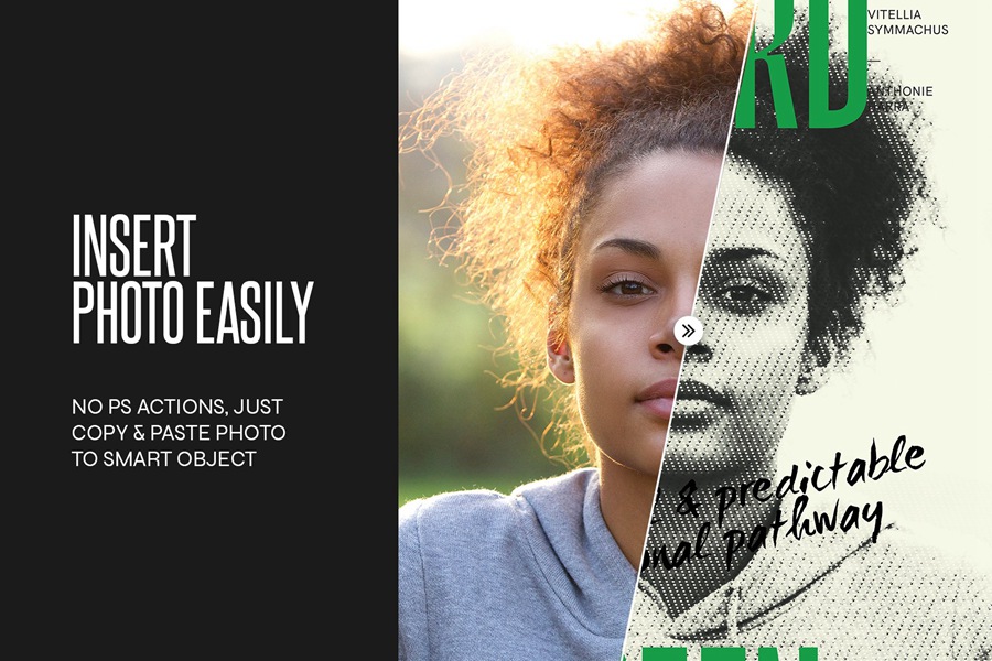 5个复古半色调野兽派艺术海报Photoshop模板 HALFTONE Artistic Poster Templates 图片素材 sucaiwan.com