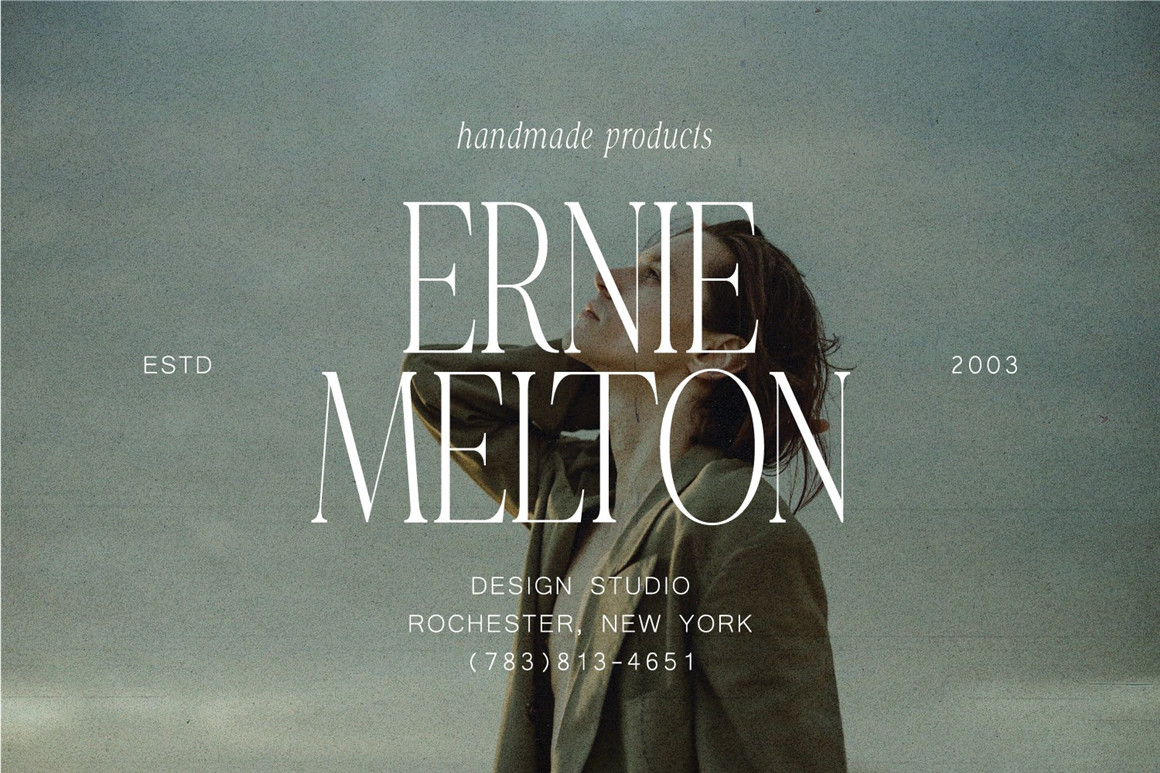 英文字体：现代创意豪华连字纤细优雅极简排版标题衬线杂志产品包装设计西文字体 Misspiece – Stylish Modern font , sucaiwan.com