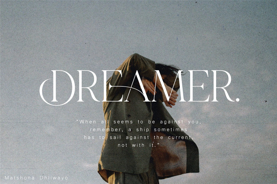 英文字体：现代创意豪华连字纤细优雅极简排版标题衬线杂志产品包装设计西文字体 Misspiece – Stylish Modern font , sucaiwan.com