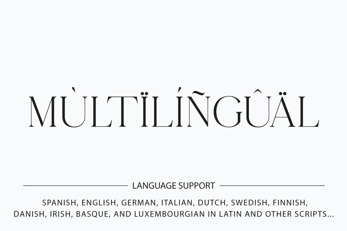 英文字体：现代创意豪华连字纤细优雅极简排版标题衬线杂志产品包装设计西文字体 Misspiece – Stylish Modern font , sucaiwan.com