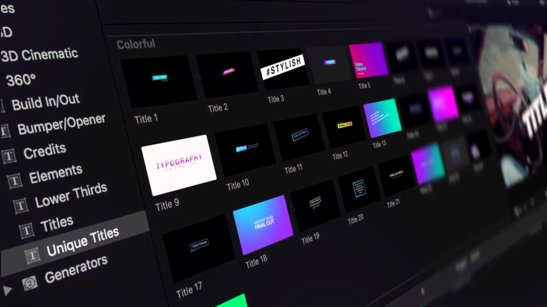 FCPX插件 1450个多样化过渡、视频效果、标题、颜色预设视频转场和效果 Unique Transitions & FX – Final Cut Pro X & Apple Motion 插件预设 第14张-素材湾丨精选海外优质设计素材资源 FCPX插件 1450个多样化过渡、视频效果、标题、颜色预设视频转场和效果 Unique Transitions & FX – Final Cut Pro X & Apple Motion 插件预设 sucaiwan.com